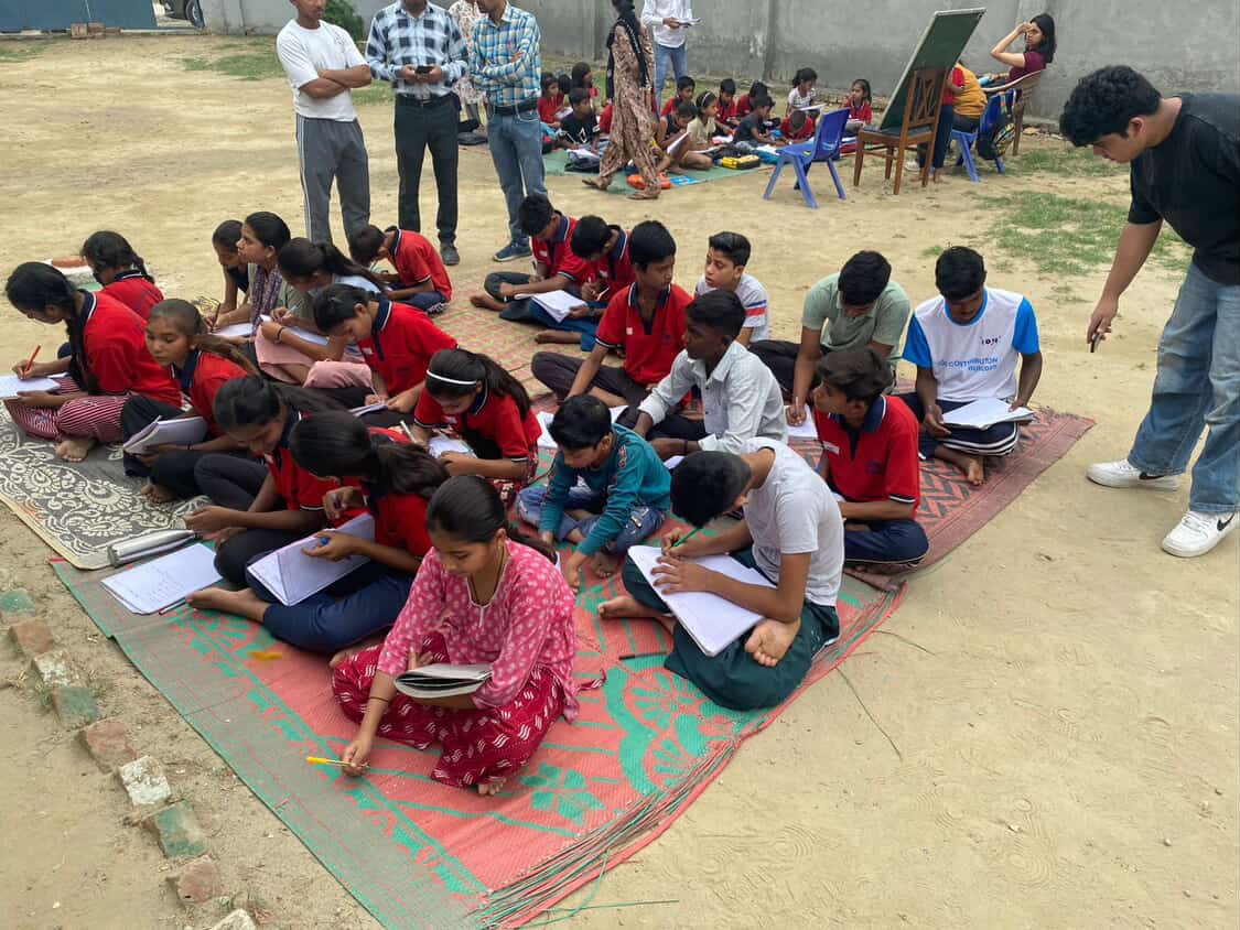 Volunteers assisting citizens with voter registration at a community event